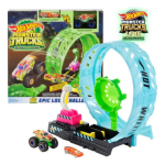 Bộ đường đua Hot Wheels Monster Trucks Epic Loop Challenge phát sáng trong bóng tối