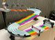 Bộ Đường Đua Hot Wheels Mario Kart Rainbow Road Raceway Cầu Vồng - Ảnh 2